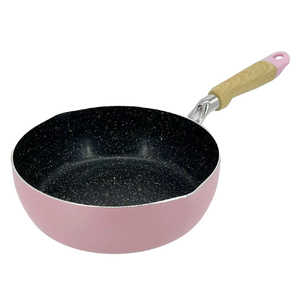 和平フレイズ いため鍋 22cm IH対応 チェロレ フッ素樹脂加工 深型フライパン ピンク RB3871