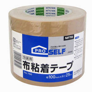 ニトムズ 布粘着テープ シュリンク 100mm×25m No.750 ヌノネンチャクテープシュリンク10 ニトムズ 布粘着テープ シュリンク 100mm×25m No.750 ヌノネンチャクテープシュリンク10