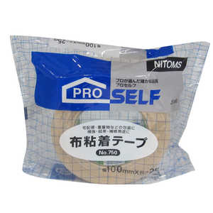 ニトムズ 布粘着テープ 100mm×25m No.750 ヌノネンチャクテープ100mm2 ニトムズ 布粘着テープ 100mm×25m No.750 ヌノネンチャクテープ100mm2