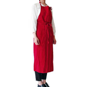 南海通商 Linne リンネ リネンエプロン レッド LINNEEPRON 南海通商 Linne リンネ リネンエプロン レッド LINNEEPRON