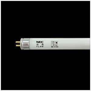 NEC 直管形蛍光ランプ ｢ライフライン｣(4形･スタｰタ形/白色) FL4W
