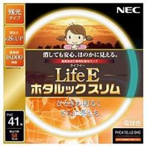 NEC 【アウトレット】丸形スリム蛍光灯 ｢LifeEホタルックスリム｣(41形･電球色) FHC41EL-LE-SHG