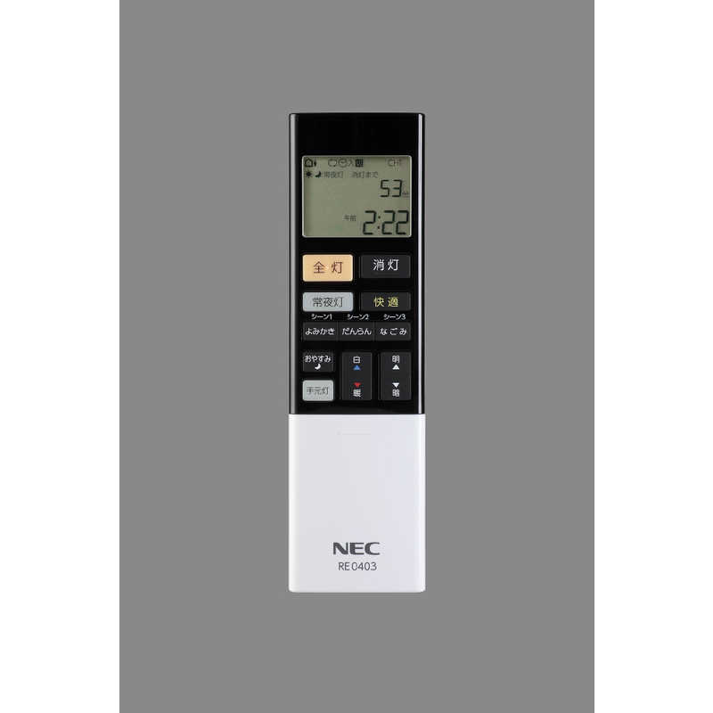 NEC NEC LEDシーリングライト [8畳 昼光色～電球色 リモコン付属] HLDC08211SG HLDC08211SG