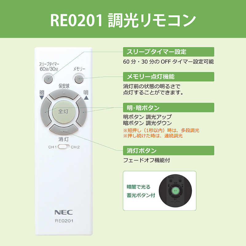NEC NEC ホシュヨウリモコン RE0201 RE0201