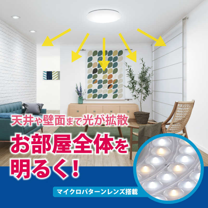 ホタルクス ホタルクス LEDシーリングライト 8畳 昼光色～電球色 リモコン付属  HLDC08301SG HLDC08301SG