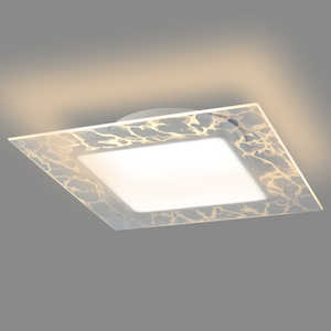 ホタルクス 導光板LEDシーリングライト HotaluX VIEW(ホタルクス ビュー) CANDLE view×マーブルカット 8畳 昼白色 リモコン付属  HLDC08V002LSG