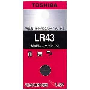 東芝　TOSHIBA アルカリボタン電池 ｢LR43EC｣ LR43EC