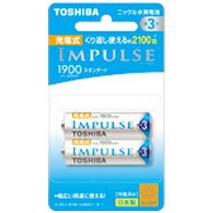 東芝　TOSHIBA ｢単3形ニッケル水素充電池｣ 2本 ｢IMPULSE｣ TNH-3ME 2P