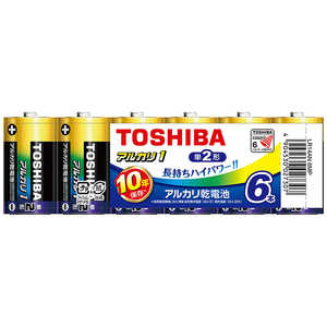東芝 TOSHIBA 【単二形】6本 アルカリ乾電池「アルカリ1」 LR14AN 6MP 東芝 TOSHIBA 【単二形】6本 アルカリ乾電池「アルカリ1」 LR14AN 6MP