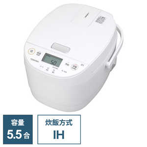 東芝　TOSHIBA 炊飯器 5.5合 IH ホワイト RC-10HR-W