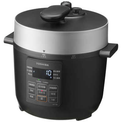 TOSHIBA 圧力鍋 RCP-30R K 東芝 TOSHIBA 電気圧力鍋（3.0L） ブラック RCP-30R-K の通販
