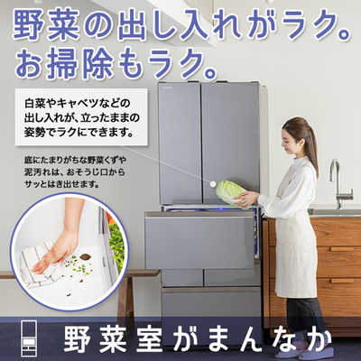 東芝 TOSHIBA 冷蔵庫 VEGETA (ベジータ) まんなか野菜室 FZシリーズ 6 