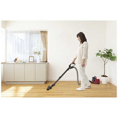 東芝 TOSHIBA キャニスター掃除機 サイクロン式 グランレッド VC-CF31