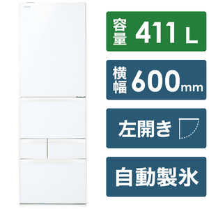 東芝　TOSHIBA 冷蔵庫 VEGETA (ベジータ)  GXHシリーズ 5ドア 左開き 411L  GRU41GXHLEW