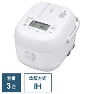 東芝　TOSHIBA 炊飯器 3合 IH ホワイト RC-5XT-W