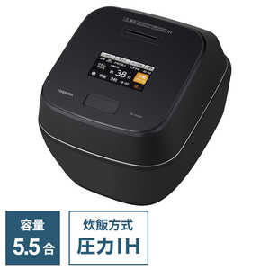 東芝　TOSHIBA 炊飯器 5.5合 炎匠炊き  真空圧力IH グランブラック RC-10ZWV(K)