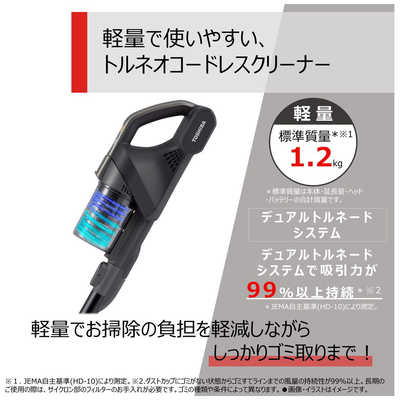 TOSHIBA VC-CLS12H コードレスクリーナー 本体 東芝 TOSHIBA 【アウトレット】スティック型掃除機 ストーム