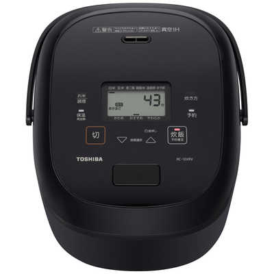 TOSHIBA 5.5合　RC-10VRV グランブラック　炎匠炊き 東芝 TOSHIBA 炊飯器 5.5合 炎匠炊き 真空IH グランブラック RC