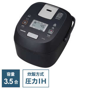東芝 TOSHIBA 炊飯器 3.5合 圧力IH ブラック RC-6PXV-K 東芝 TOSHIBA 炊飯器 3.5合 圧力IH ブラック RC-6PXV-K