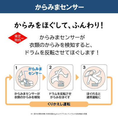 東芝 TOSHIBA 衣類乾燥機 ［乾燥容量6.0kg /電気式(50Hz/60Hz