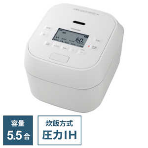 東芝　TOSHIBA 炊飯器 5.5合 東芝真空圧力IH 炎匠炊き グランホワイト RC-10HGW-W