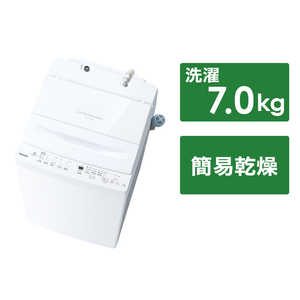 東芝　TOSHIBA 全自動洗濯機 洗濯7.0kg ピュアホワイト AW-7DH4-W