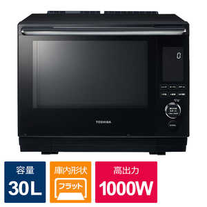 東芝 TOSHIBA 過熱水蒸気オーブンレンジ 石窯ドーム ［30L］ グランブラック ER-D3000A-K