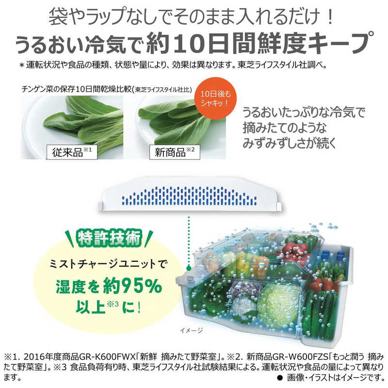 東芝　TOSHIBA 東芝　TOSHIBA 冷蔵庫 5ドア 幅60cm 465L VEGETA(ベジータ)GSKシリーズ 左開きタイプ サテンゴールド GR-W470GSKL-EC GR-W470GSKL-EC