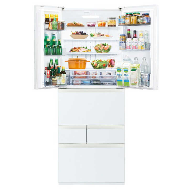東芝　TOSHIBA 東芝　TOSHIBA 冷蔵庫 6ドア フレンチドア(観音開き) 幅68.5cm 601L グランホワイト GR-W600FK-EW GR-W600FK-EW