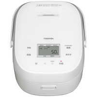 東芝 TOSHIBA 炊飯器 5.5合 IHジャー ガラスタッチパネル ホワイト RC