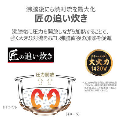 東芝 TOSHIBA 【アウトレット】炊飯器 5.5合 炎匠炊き 真空圧力IH