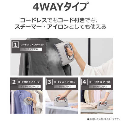 東芝 TOSHIBA コードレス衣類スチーマー ［ハンガーショット機能付き