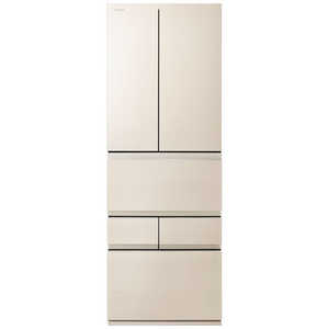 ���� TOSHIBA �①�� 6�h�A 508L �t�����`�h�A(�ω��J��) VEGETA �x�W�[�^ FZ�V���[�Y ��65cm �O���C���A�C�{���[ GR-A510FZ-UC