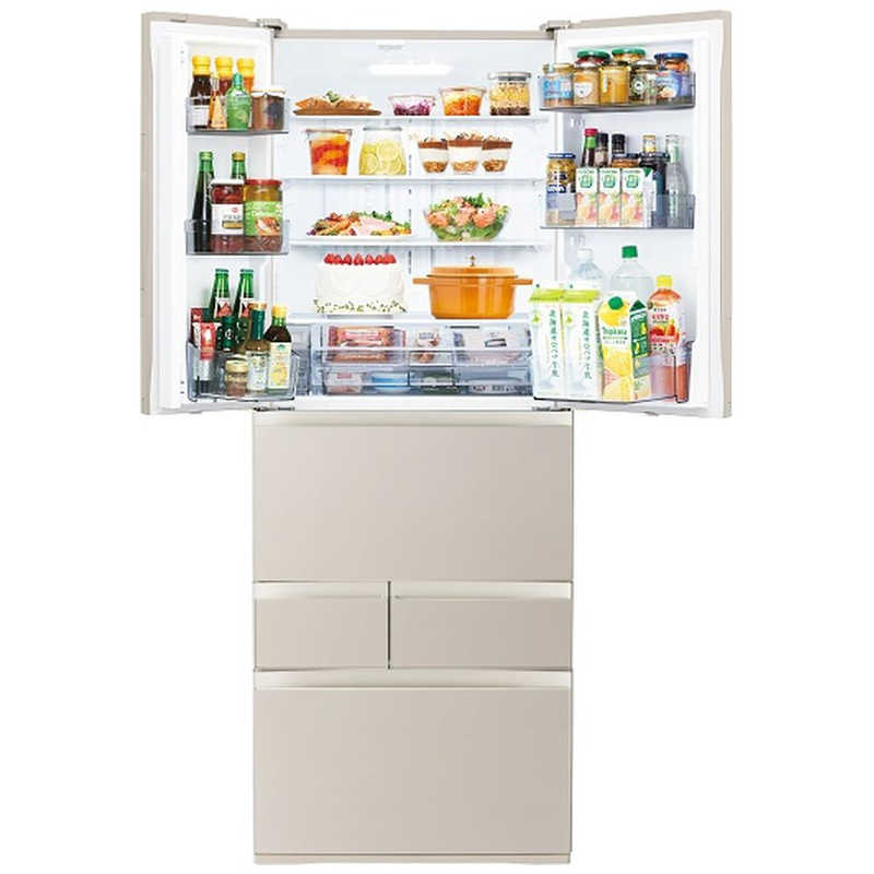 東芝　TOSHIBA 東芝　TOSHIBA 冷蔵庫 6ドア 551L フレンチドア(観音開き) VEGETA ベジータ FHシリーズ 真ん中野菜室 幅68.5cm サテンゴールド GR-A550FH-EC GR-A550FH-EC