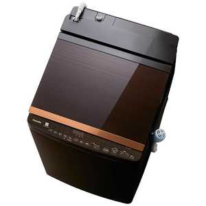 東芝　TOSHIBA 縦型洗濯乾燥機 ZABOON ザブーン 洗濯10.0kg 乾燥5.0kg ヒーター乾燥(排気タイプ)  AW-10SV6-T グレインブラウン