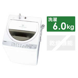 東芝　TOSHIBA 全自動洗濯機 グランホワイト AW-6G6-W