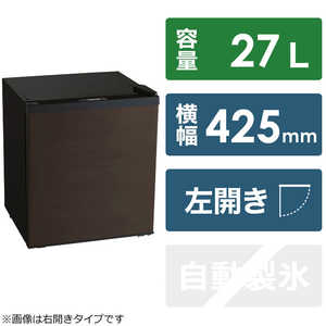 東芝　TOSHIBA 冷蔵庫 ホテル用 1ドア 左開き 27L GR-HB30PTL-TS ブラウン