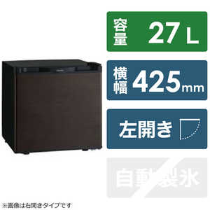 東芝　TOSHIBA 冷蔵庫 ホテル用 1ドア 左開き 27L GR-HB30PAL-TS ブラウン