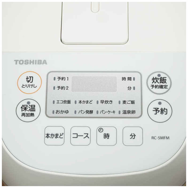 東芝　TOSHIBA 東芝　TOSHIBA 炊飯器 3合 マイコン式 ホワイト RC-5MFM-W RC-5MFM-W