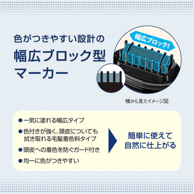 ダリヤ ダリヤ サロンドプロ メンズワイドマーカー ナチュラルブラック  