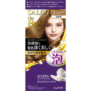 ダリヤ サロンドプロ 泡のヘアカラー・エクストラリッチ(白髪用) 1(シャイニングブラウン) 【医薬部外品】 ダリヤ サロンドプロ 泡のヘアカラー・エクストラリッチ(白髪用) 1(シャイニングブラウン) 【医薬部外品】