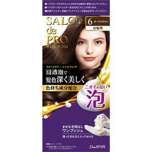 ダリヤ サロンドプロ 泡のヘアカラー・エクストラリッチ(白髪用) 6(ダークブラウン) 【医薬部外品】 ダリヤ サロンドプロ 泡のヘアカラー・エクストラリッチ(白髪用) 6(ダークブラウン) 【医薬部外品】