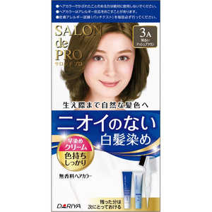 ダリヤ サロンドプロ無香料ヘアカラー早染めクリーム(白髪用)3A<明るいアッシュブラウン> ダリヤ サロンドプロ無香料ヘアカラー早染めクリーム(白髪用)3A<明るいアッシュブラウン>