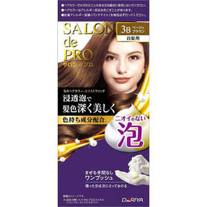ダリヤ SALON de PRO(サロンドプロ)泡のヘアカラー・エクストラリッチ(白髪用) 3B ベージュブラウン ダリヤ SALON de PRO(サロンドプロ)泡のヘアカラー・エクストラリッチ(白髪用) 3B ベージュブラウン