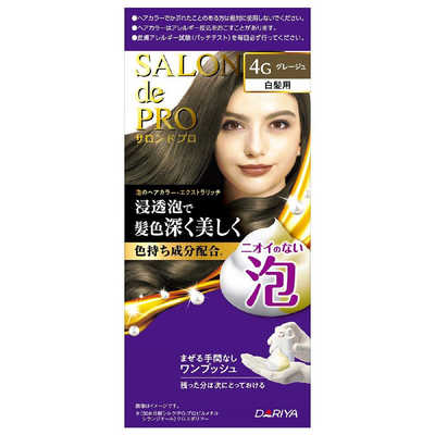ダリヤ サロンドプロ泡のヘアカラー・エクストラリッチ(白髪用)4G
