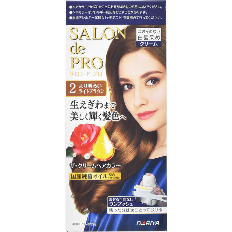 ダリヤ サロンドプロ ザ 新入荷 流行 クリームヘアカラー 白髪用 より明るいライトブラウン Spｻﾞｸﾘｰﾑﾍｱｶﾗｰ2 店舗販売限定商品 2
