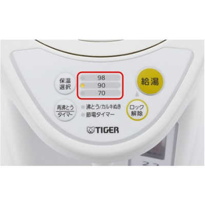 タイガー TIGER 電気ポット マイコン電動ポット 4.0L ホワイト PDR