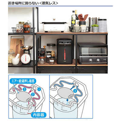タイガー TIGER 電気ポット 蒸気レスVE電気まほうびん [2.2L