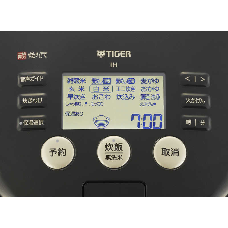 タイガー　TIGER タイガー　TIGER 土鍋圧力IH炊飯ジャー K JPH-G100K [圧力IH /5.5合] JPH-G100K [圧力IH /5.5合]