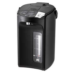 タイガー TIGER 電気ポット ［3.0L /蒸気レス機能つき］ アーバンブラック PIS-G300KE